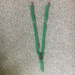 Green toddler suspenders